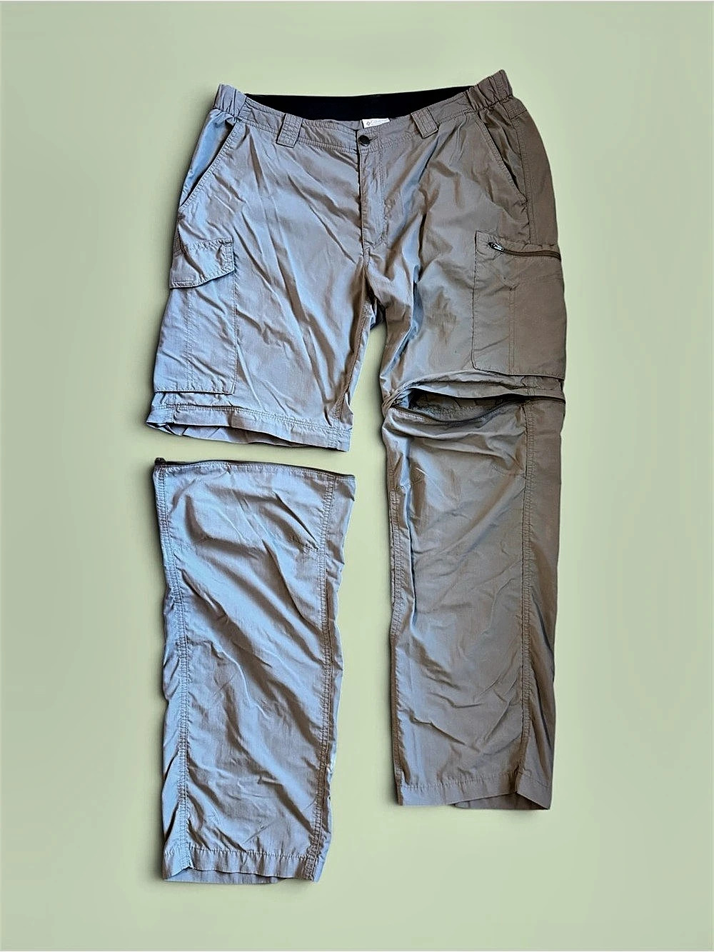 Columbia Men’s Silver Ridge Convertible Pants Beige Waist 38 x 32